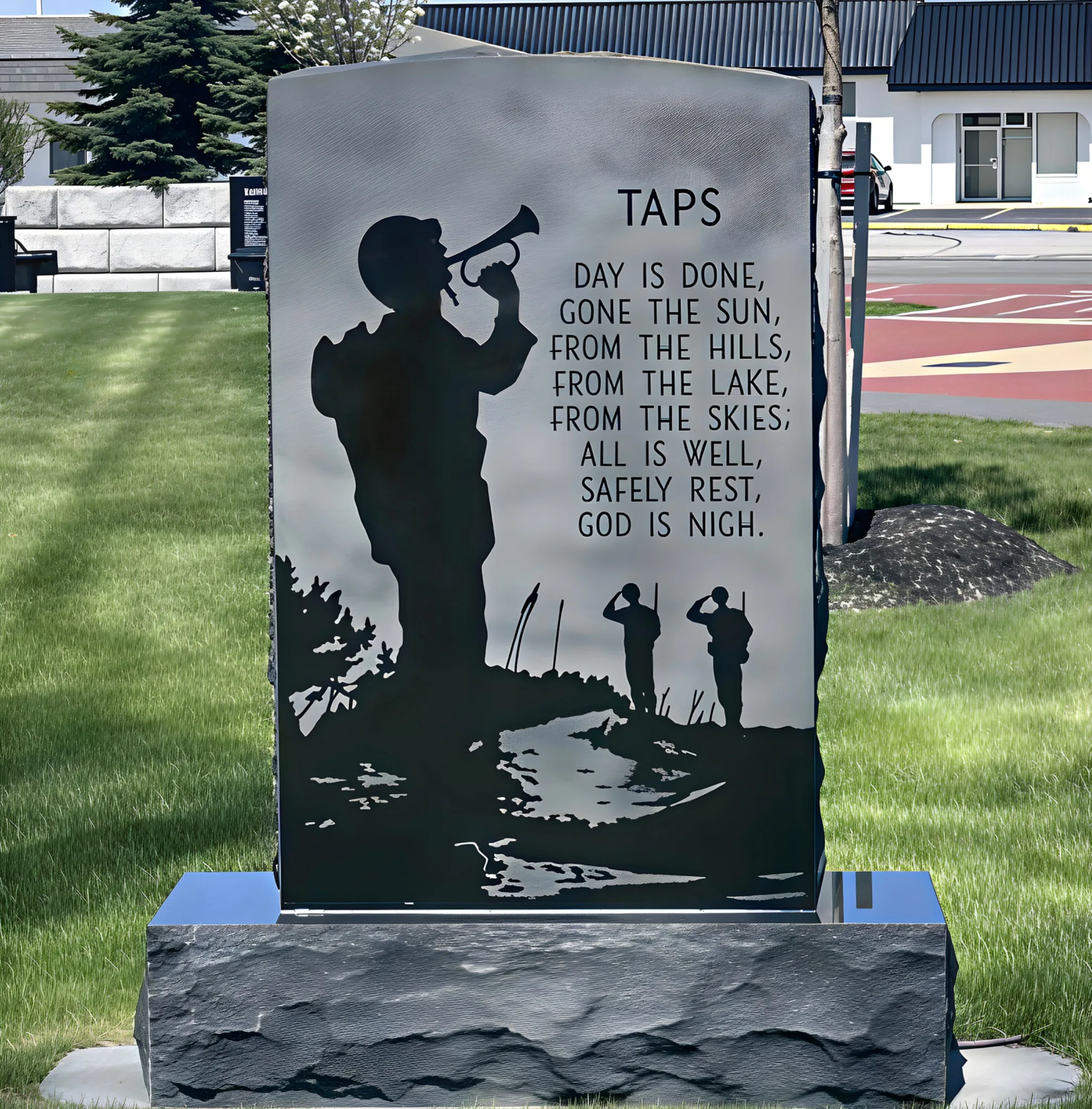 Taps Monument at the DeGlopper Memorial